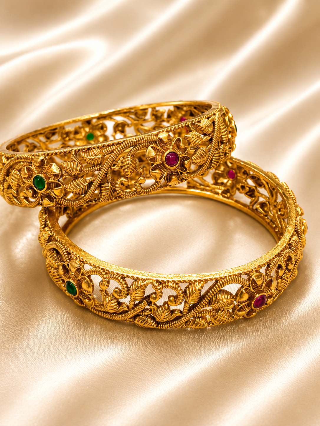 Rich gold-tone finish with premium detailing