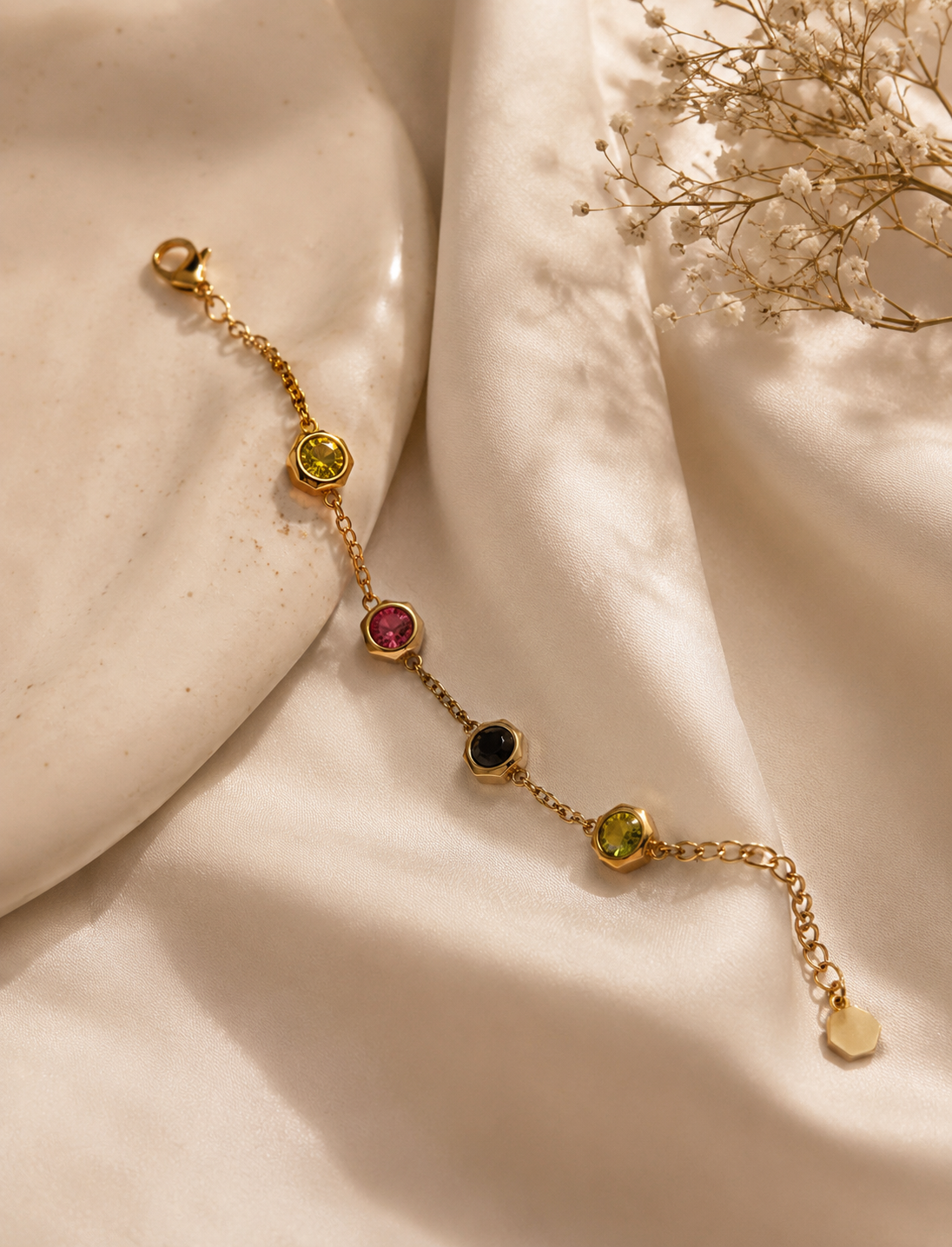 HexaGem Charm Bracelet