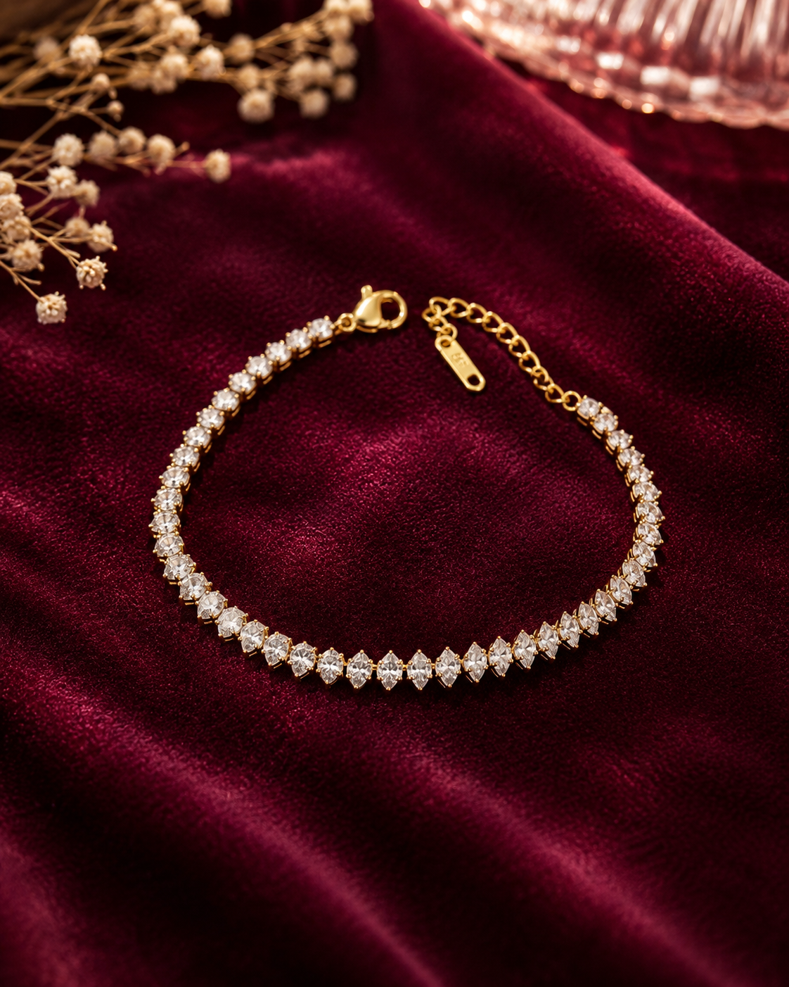 Aurora Luxe Marquise Tennis Bracelet
