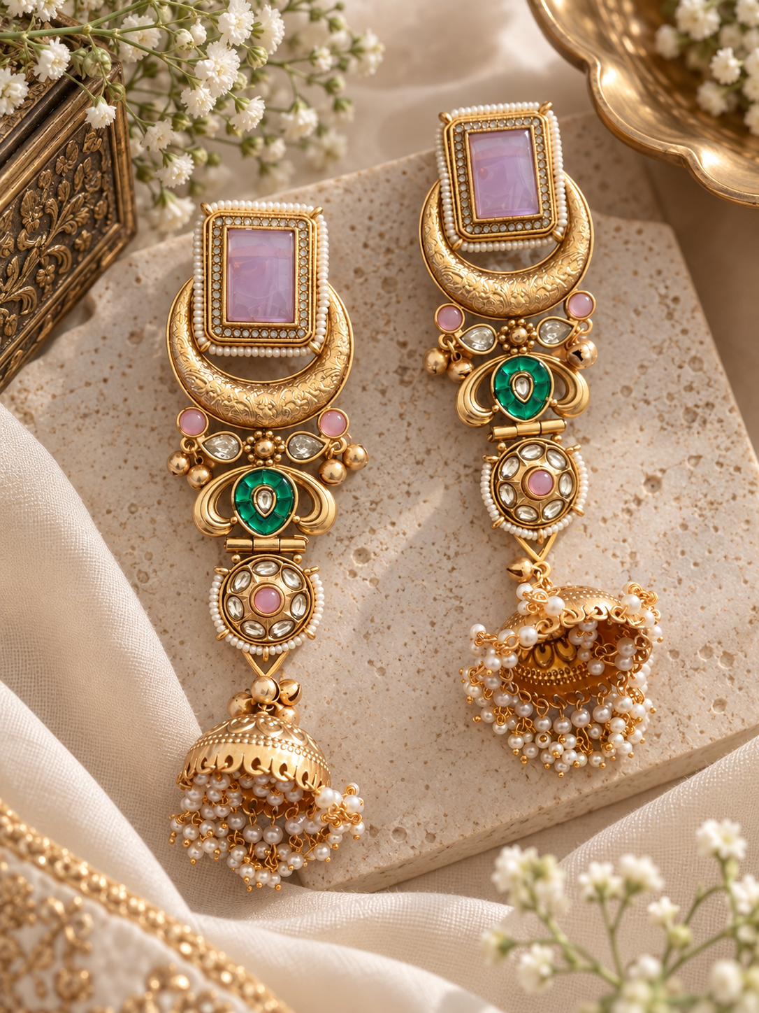 Chand Kashmiri Earrings
