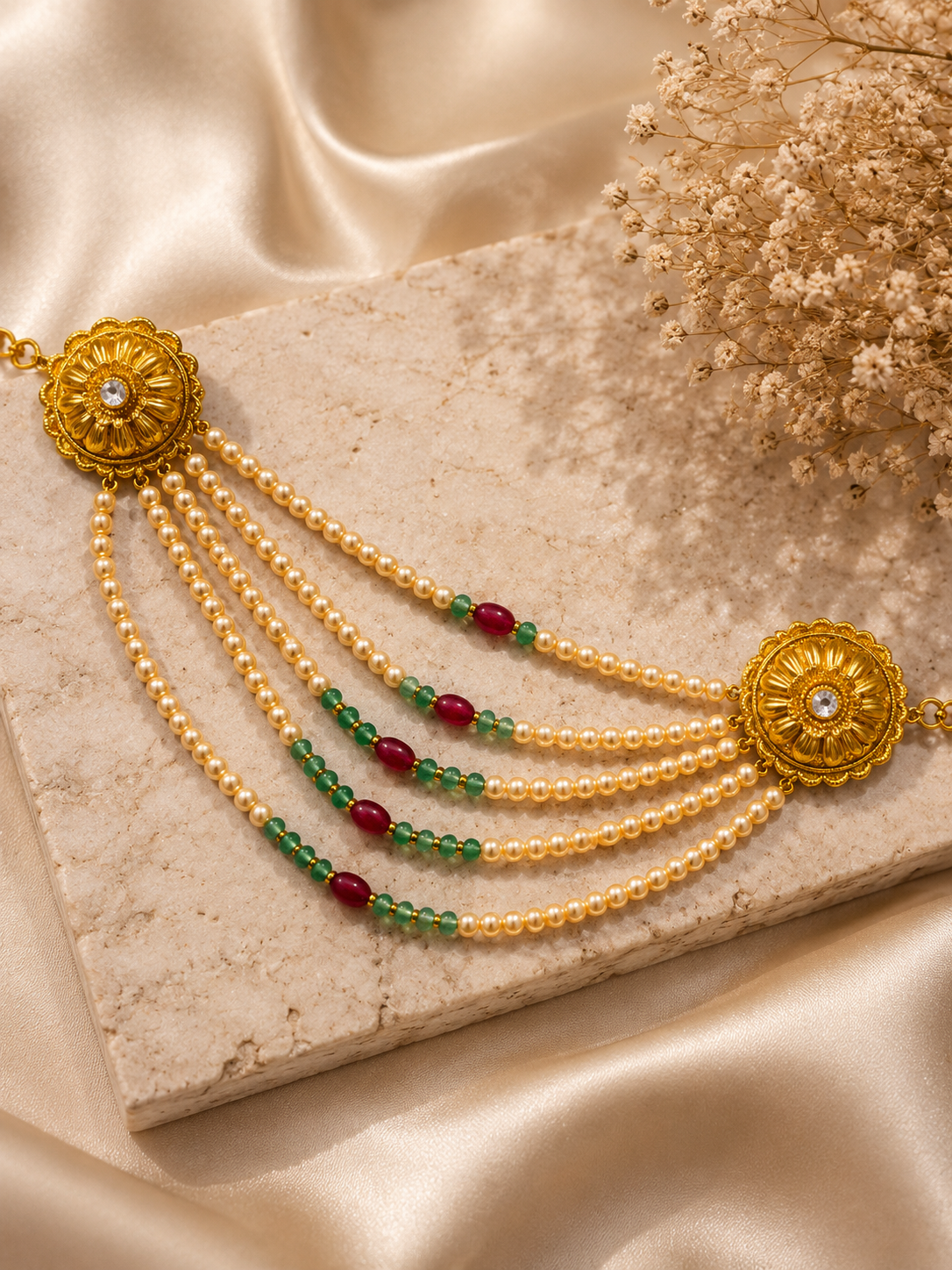Gold plated stud earrings