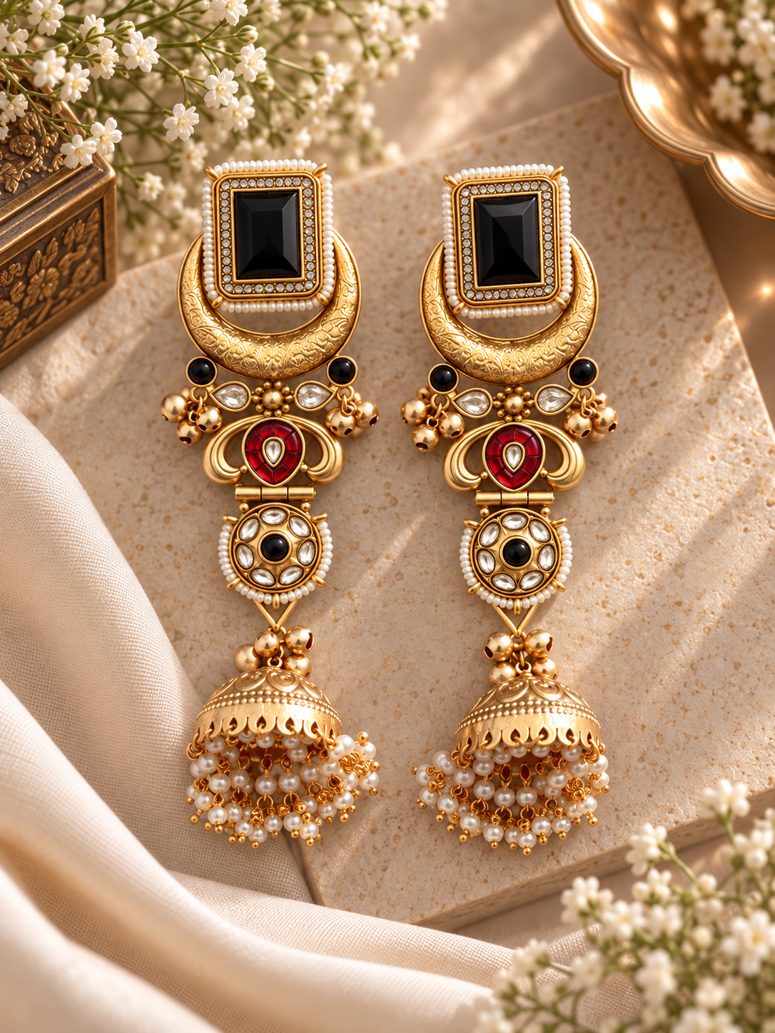 Chand Kashmiri Earrings
