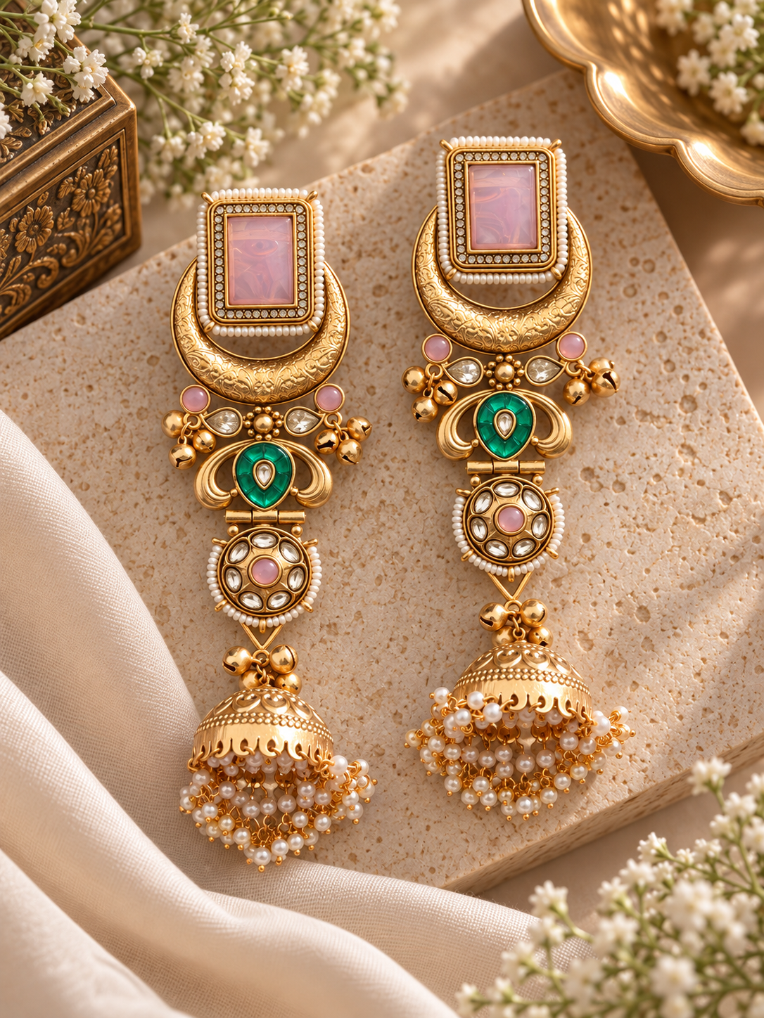 Chand Kashmiri Earrings