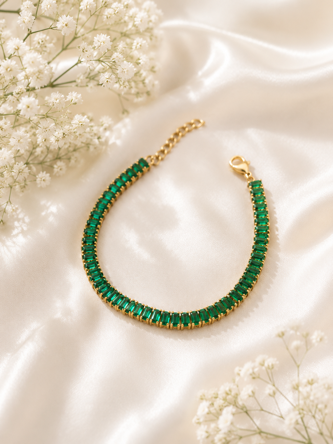 Emerald Luxe Tennis Bracelet