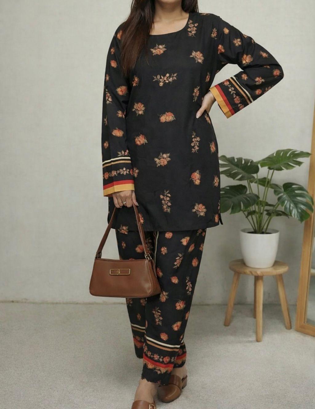 Midnight Bloom Co-ord Set
