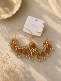 Glass hoop Earrings