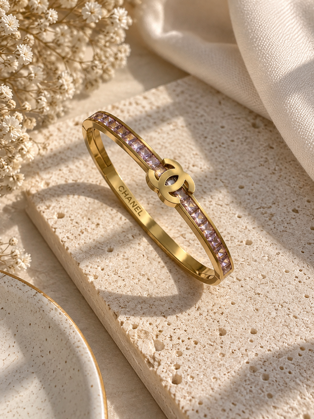 Crystal Logo Bangle
