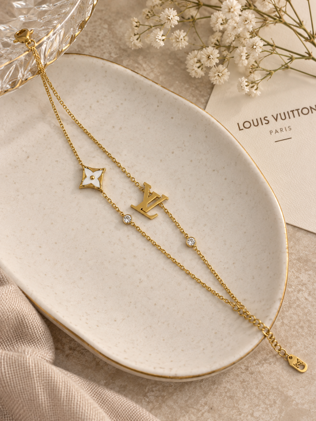Calista 18k Gold Plated Bracelet double layer