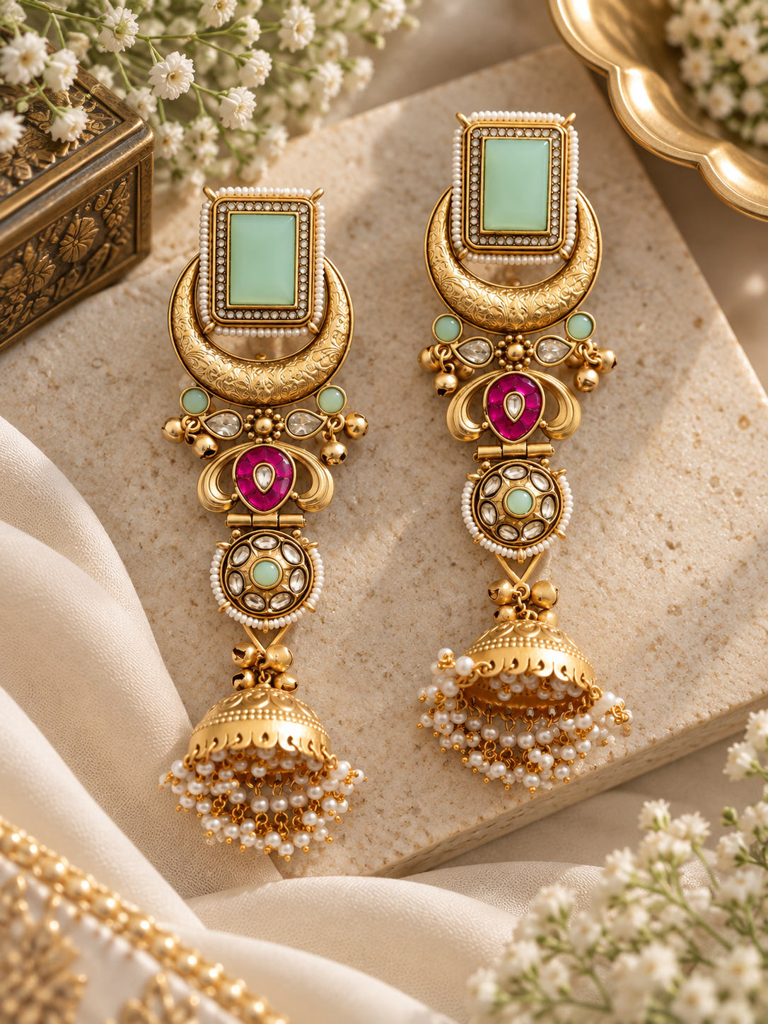 Chand Kashmiri Earrings