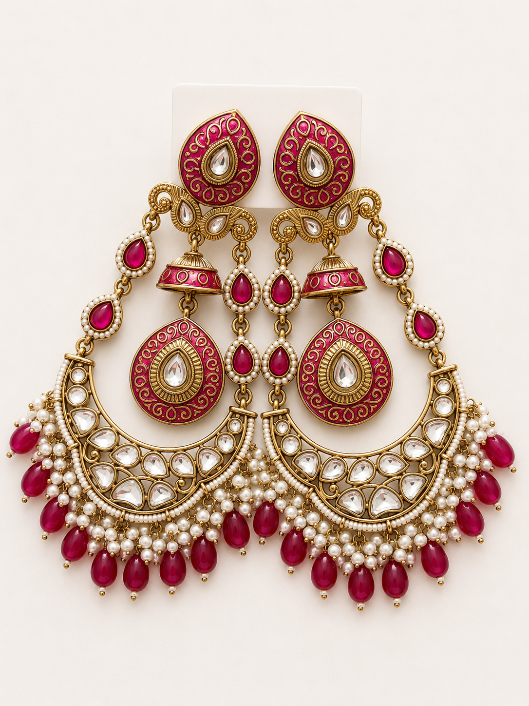 Naaz kundan earrings