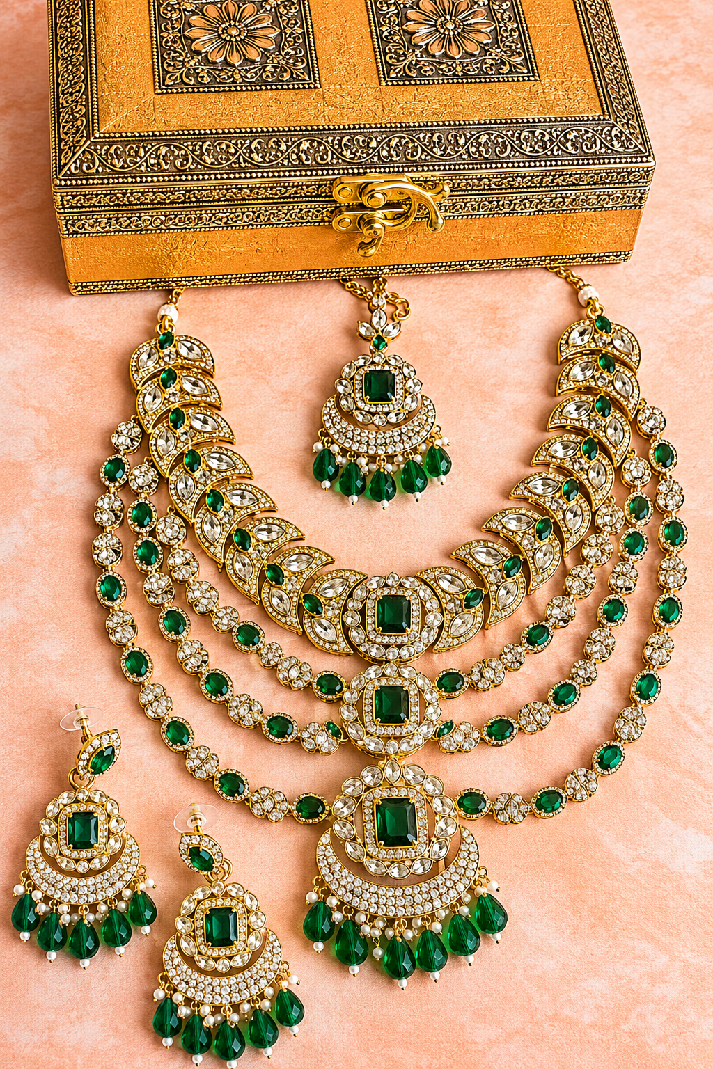 Shahi Ruby Polki Necklace
