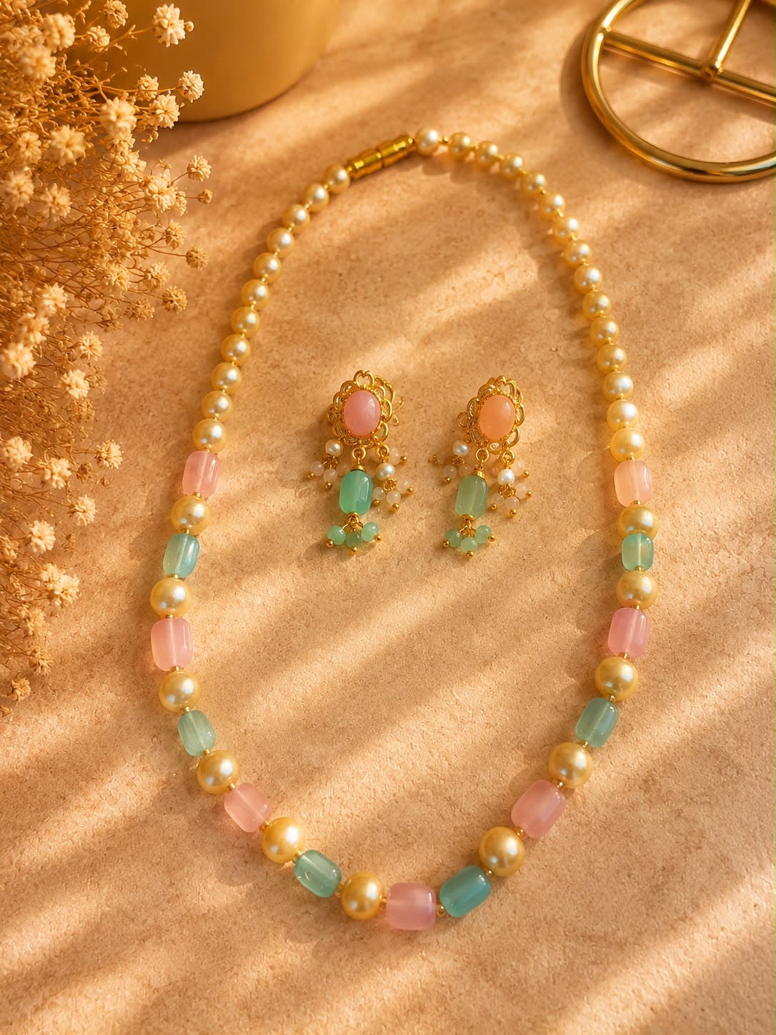 Rubab pearl neckline
