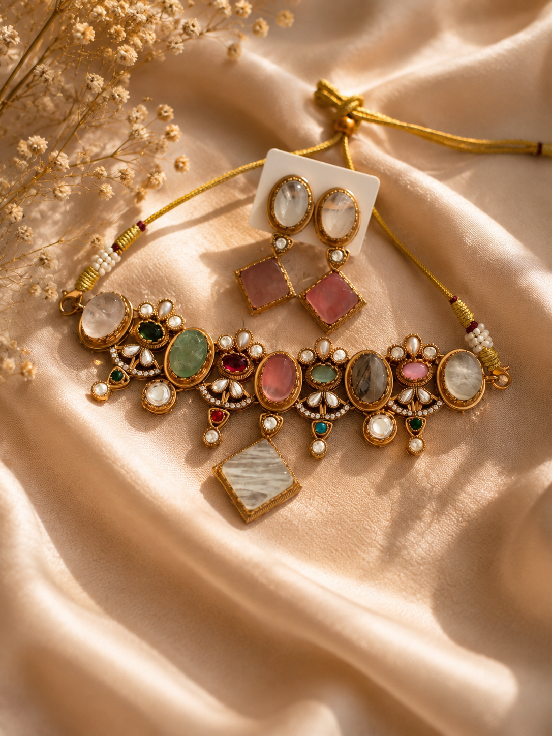Pastel Gem Elegance Choker