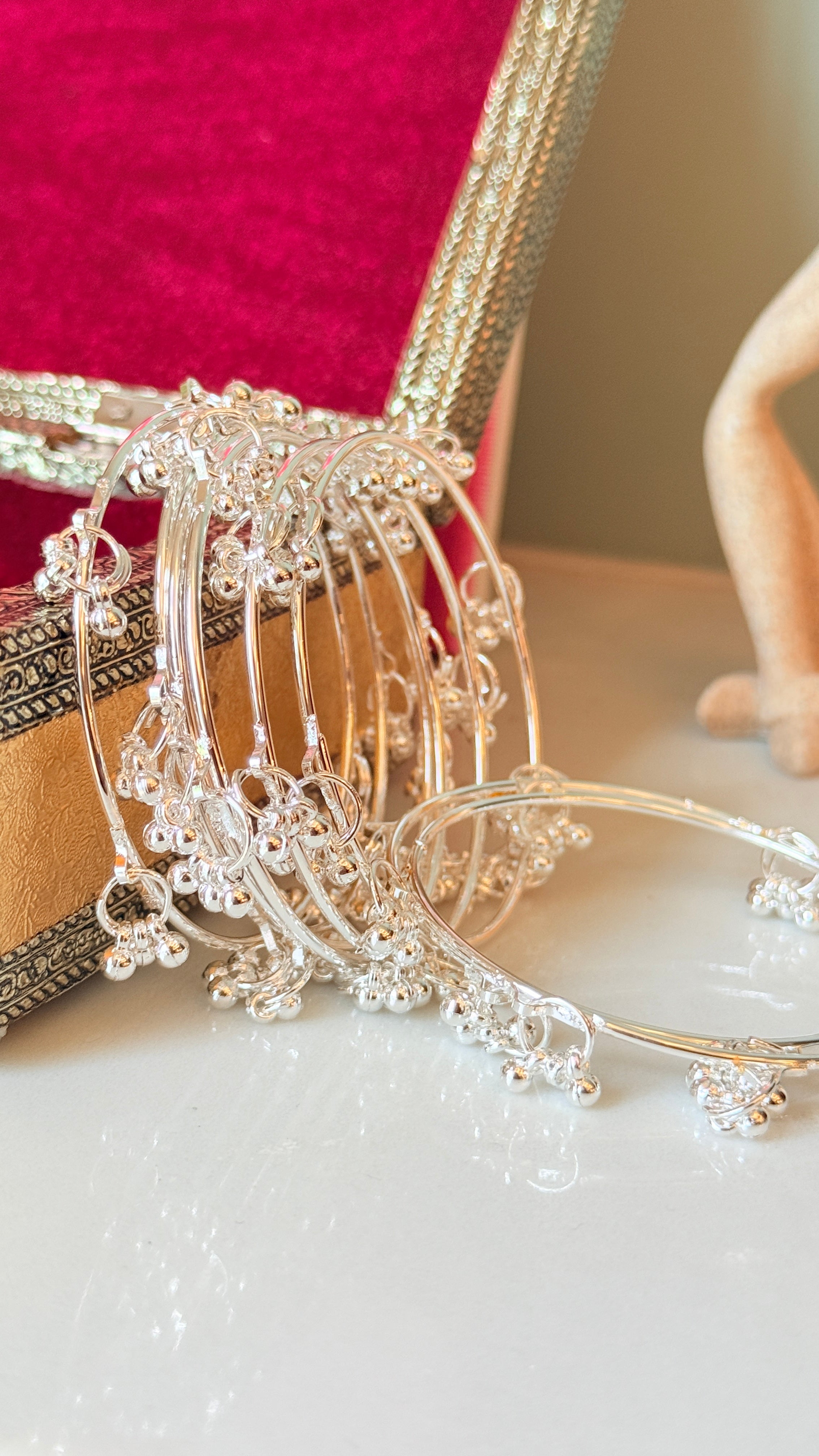 Silver Kashmiri bangles