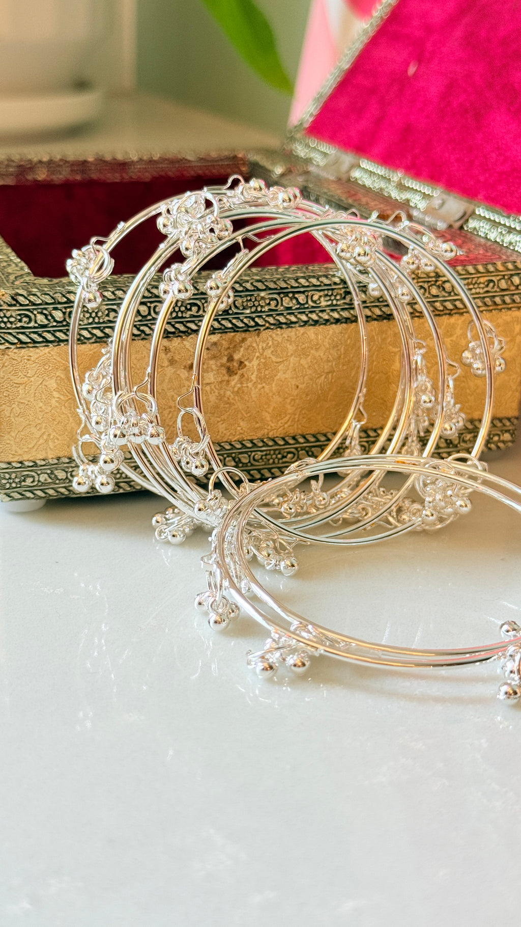 Silver Kashmiri bangles