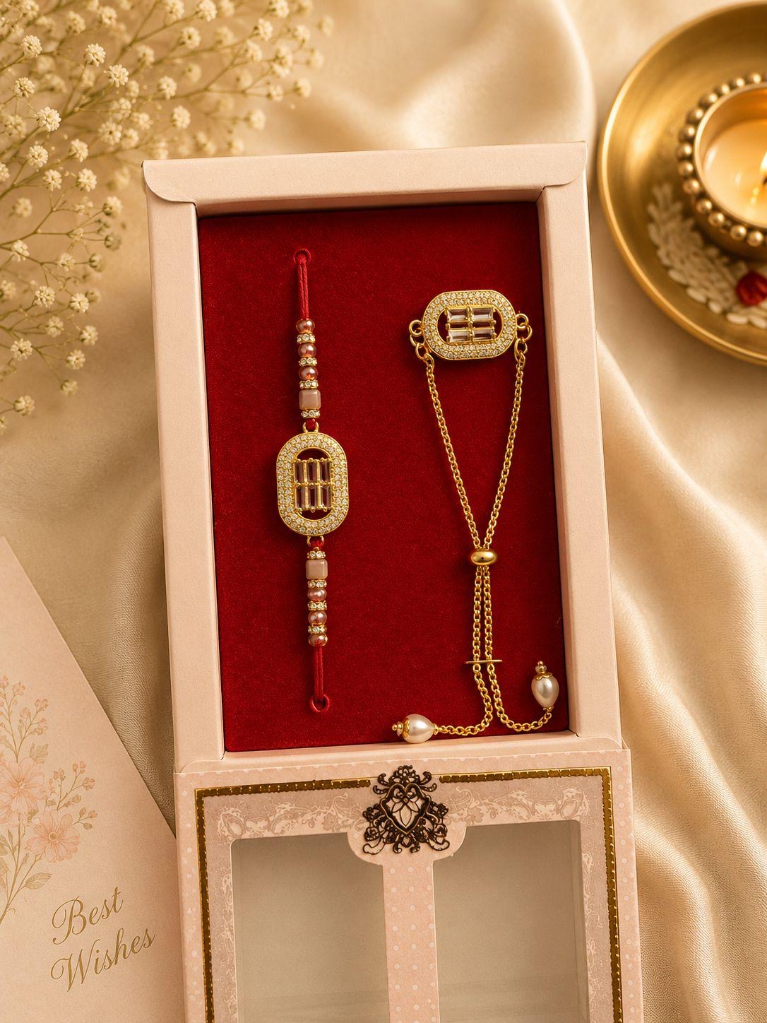Combo Rakhi and Bracelet