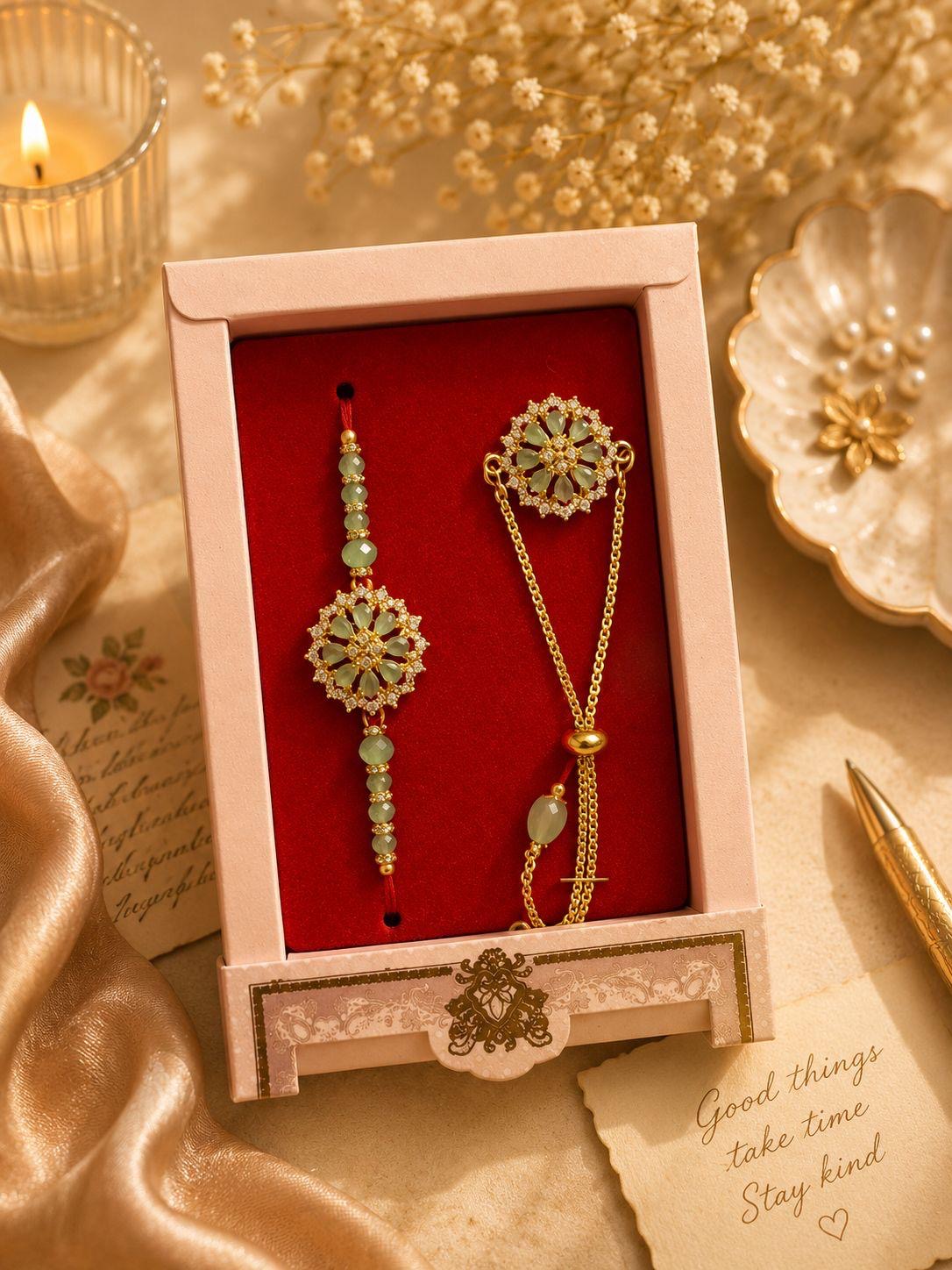 Combo Rakhi and Bracelet