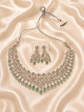 Mint Elegance CZ Necklace Set